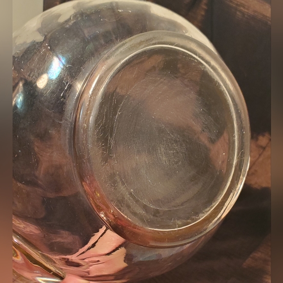 RIDGE PINK SWIRLED GLASS PITCHER vintage - Picture 7 of 7